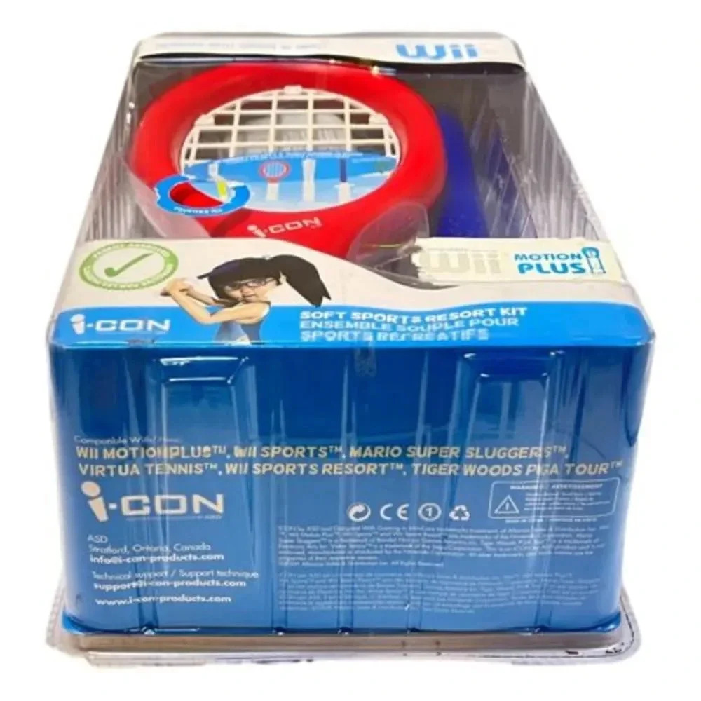 Icon Nintendo Wii Resort Kit Racquet Golf Baseball Sword Isight Handle Kit New - Picture 5 of 9